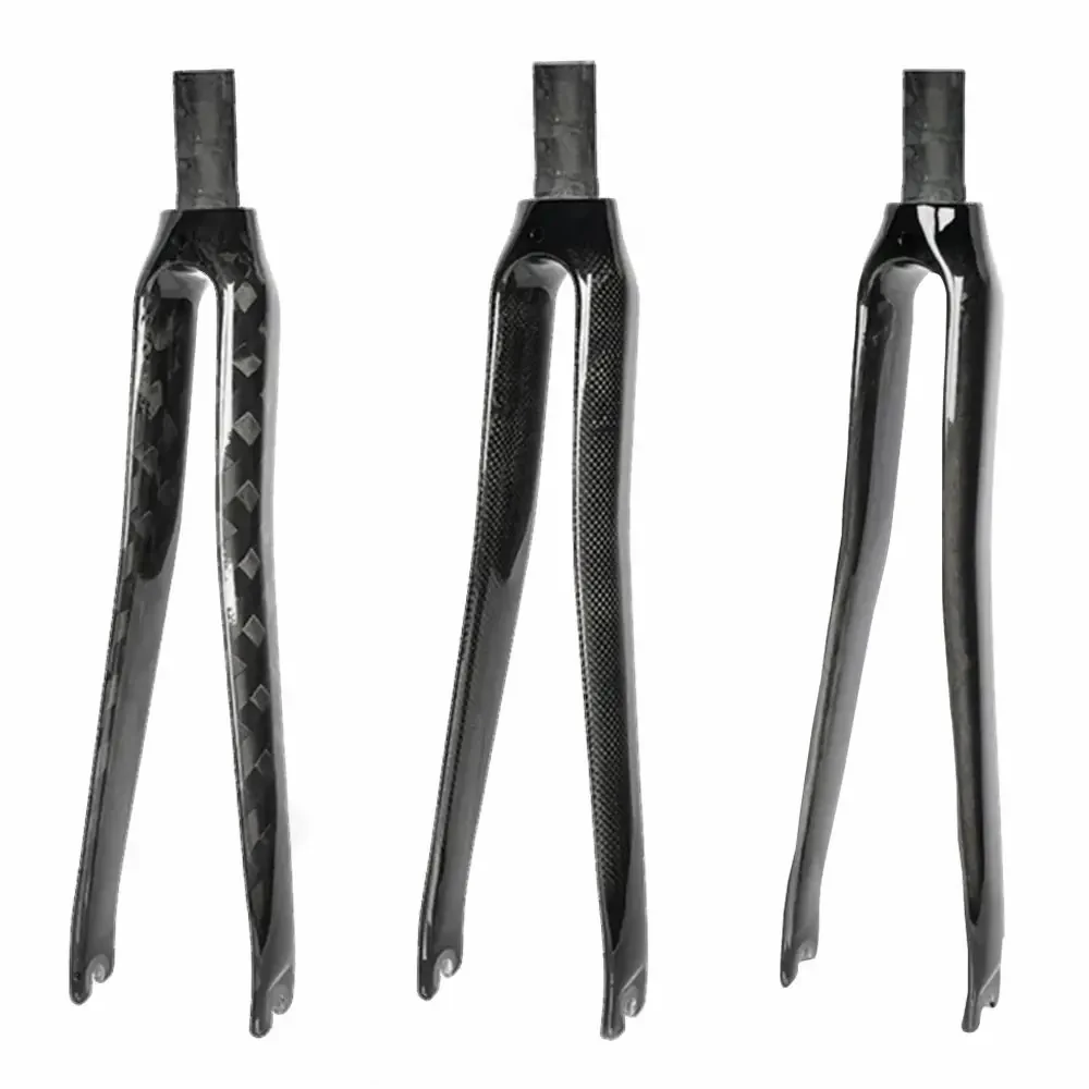 

Bicycle Road Front Fork 700C Carbon Fiber Rigid Fork Bike Road Parts QR 9*10mm Steerer Diameter 28.6mm