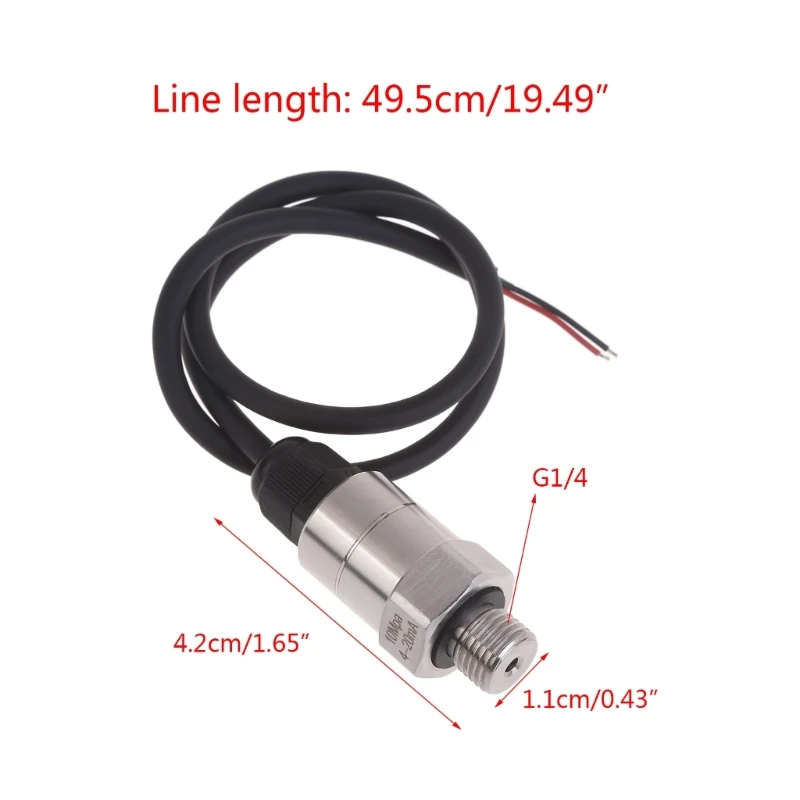 Capteur pression analogique G1/4 en acier inoxydable, excellente performance pour industrielle