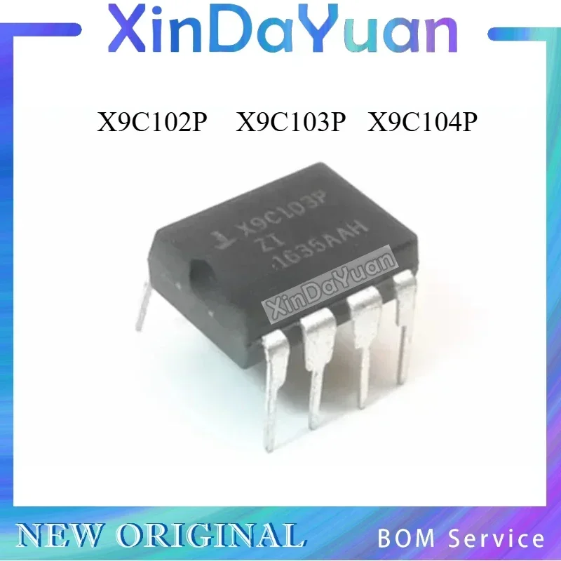 

5 pcs X9C102P X9C103P X9C102PIZ X9C103PIZ X9C104P X9C104PIZ DIP