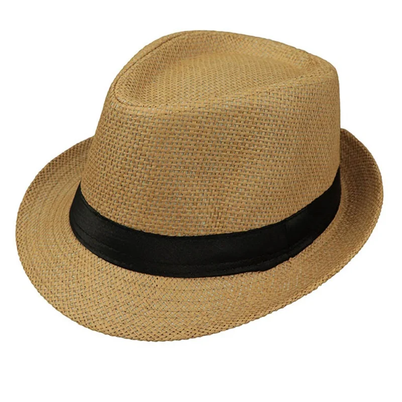 Kids 54cm Straw Sun Hat Summer Retro Ribbon Breathable Bulrush Beach Straw Hats Beach Panama Hat chapeau de soleil Boy Sun Hats