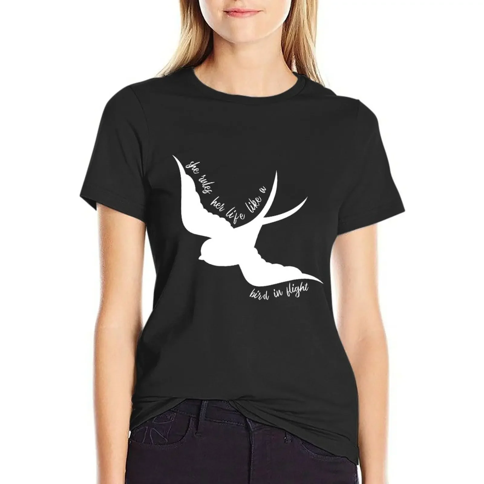 

She Rules Her Life Like a Bird in Flight , Fleetwood Mac, Gypsy , Boho , Stevie Nicks Rhiannon T-Shirt, Life is a Bird T-shirt