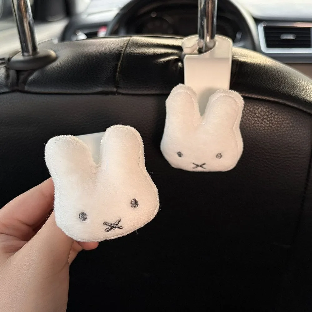 Gancho de Carro Multifuncional Miffy Coelho de Desenho Animado, Suporte para Banco Traseiro, Organizador Criativo para Interior de Carro, Presente