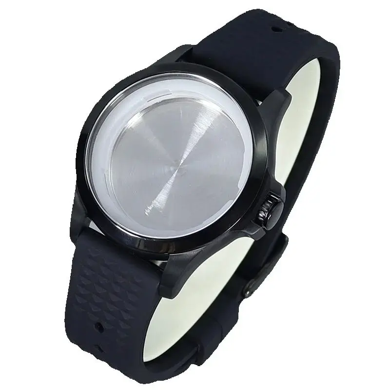 

Fenya Black 41mm Men watch case Sapphire 316L Steel Parts Fit Seiko nh35 nh36 38 4R36 Movement 34mm Dial Fashion Waterproof VHP