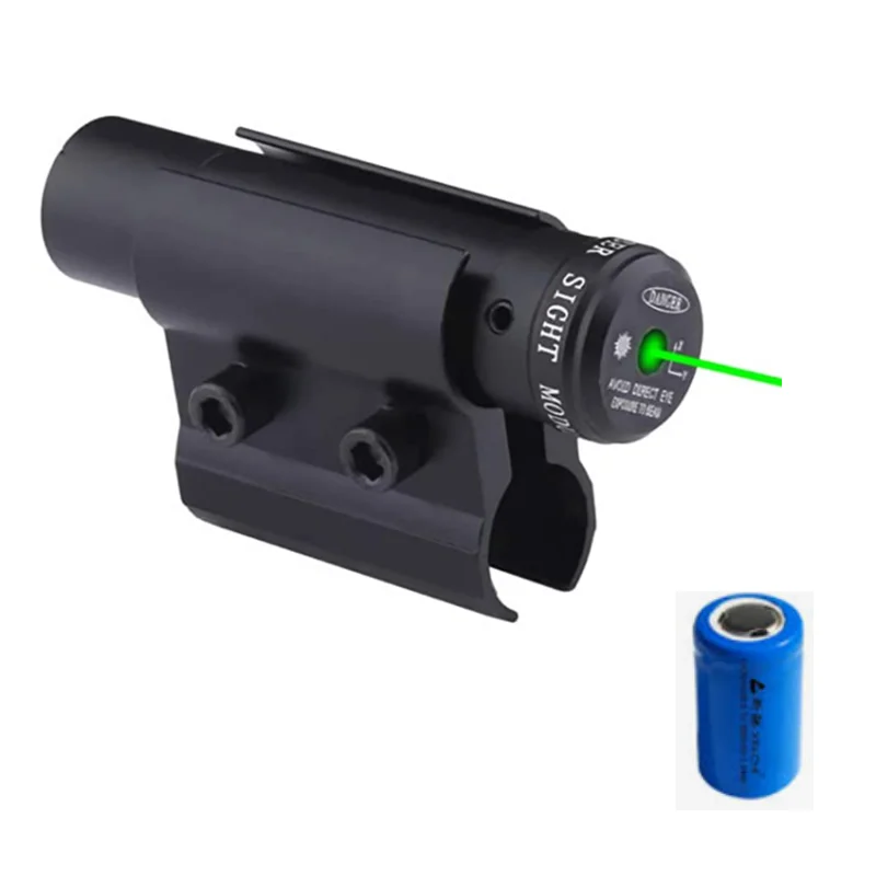 Red Dot Laser Sight with Barrel Mount and Picatinny Rail Mount Hunting and Fishing Laser Battery Included