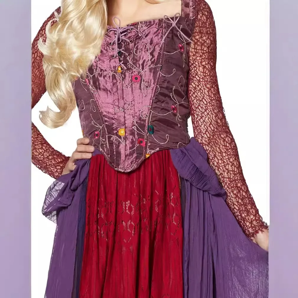 クリスマスコスプレ黒魔女ドレスコスチュームスーツハロウィンカーニバル中世魔女仮装パーティー Disfraz Mujer