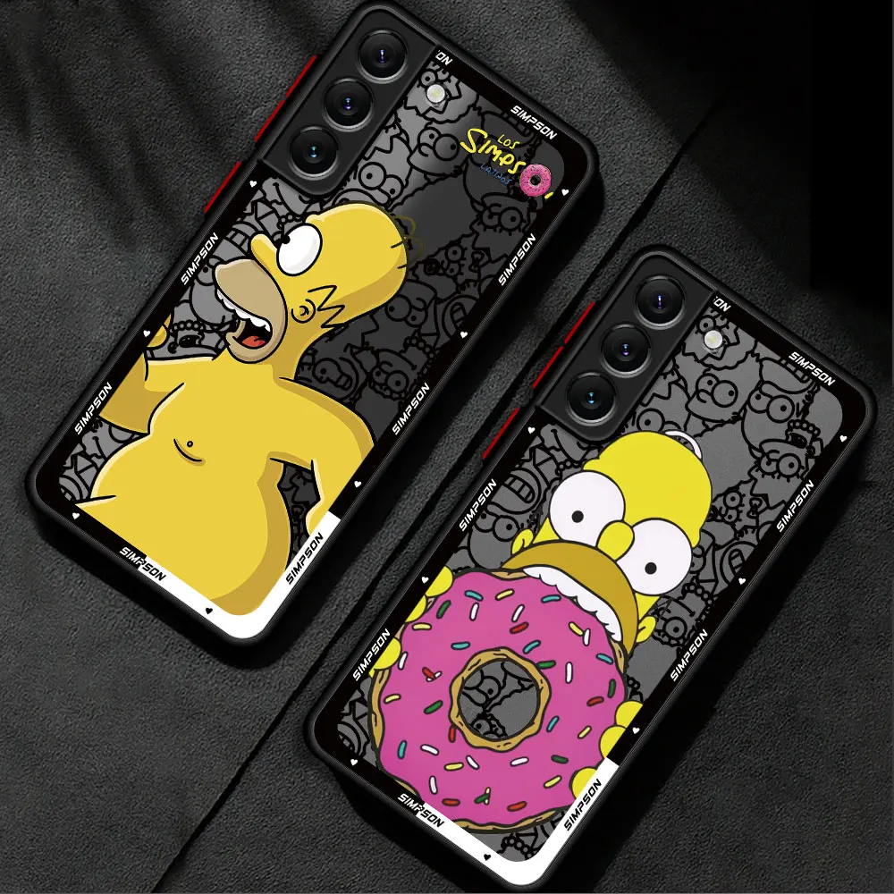 Disney Cartoon Homer Simpson Family Phone Case for Samsung Galaxy A70 A51 A31 A71 A50 Note 10 Plus A12 A21s A21s Note 9 8 Cover