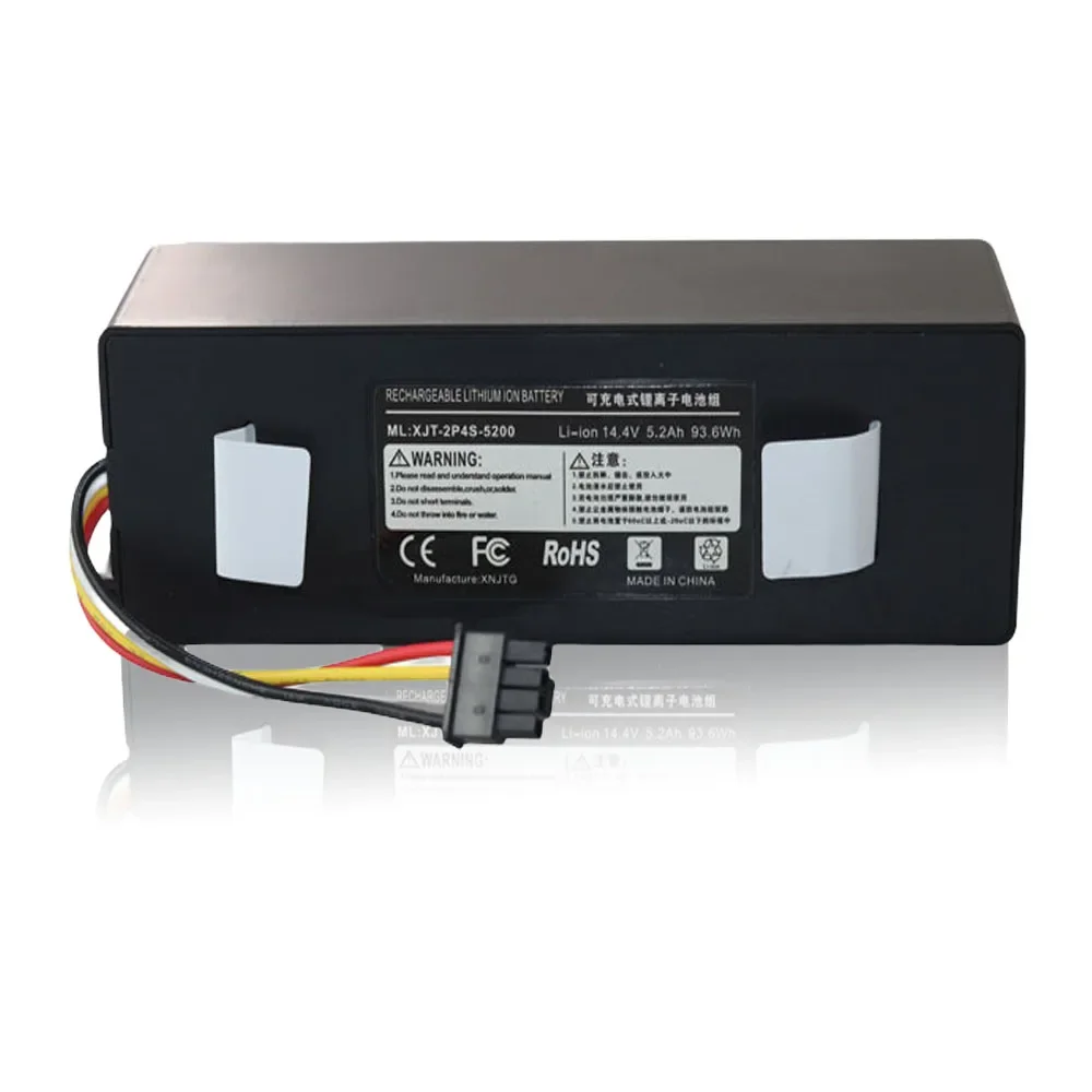 

4S2P 5200mAh14.4V Xiaomi Robotic Vacuum Cleaner Replacement Battery For Xiaomi Roborock S55 S60 S65 S50 S51 S5 MAX S6 Part