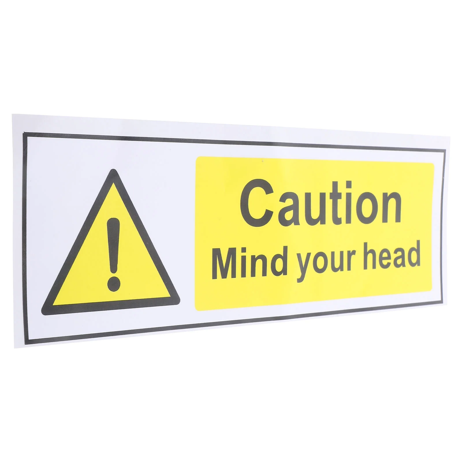 Guochuan Safety English Logo Sticker Adhesive Mind Your Head Sign Labels Pp Caution Self