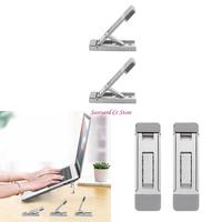 N3UC 2Pcs Portable Laptop Stand Aluminum Mini Folding Holder Height Adjustment Notebook Bracket Accessories for Laptop