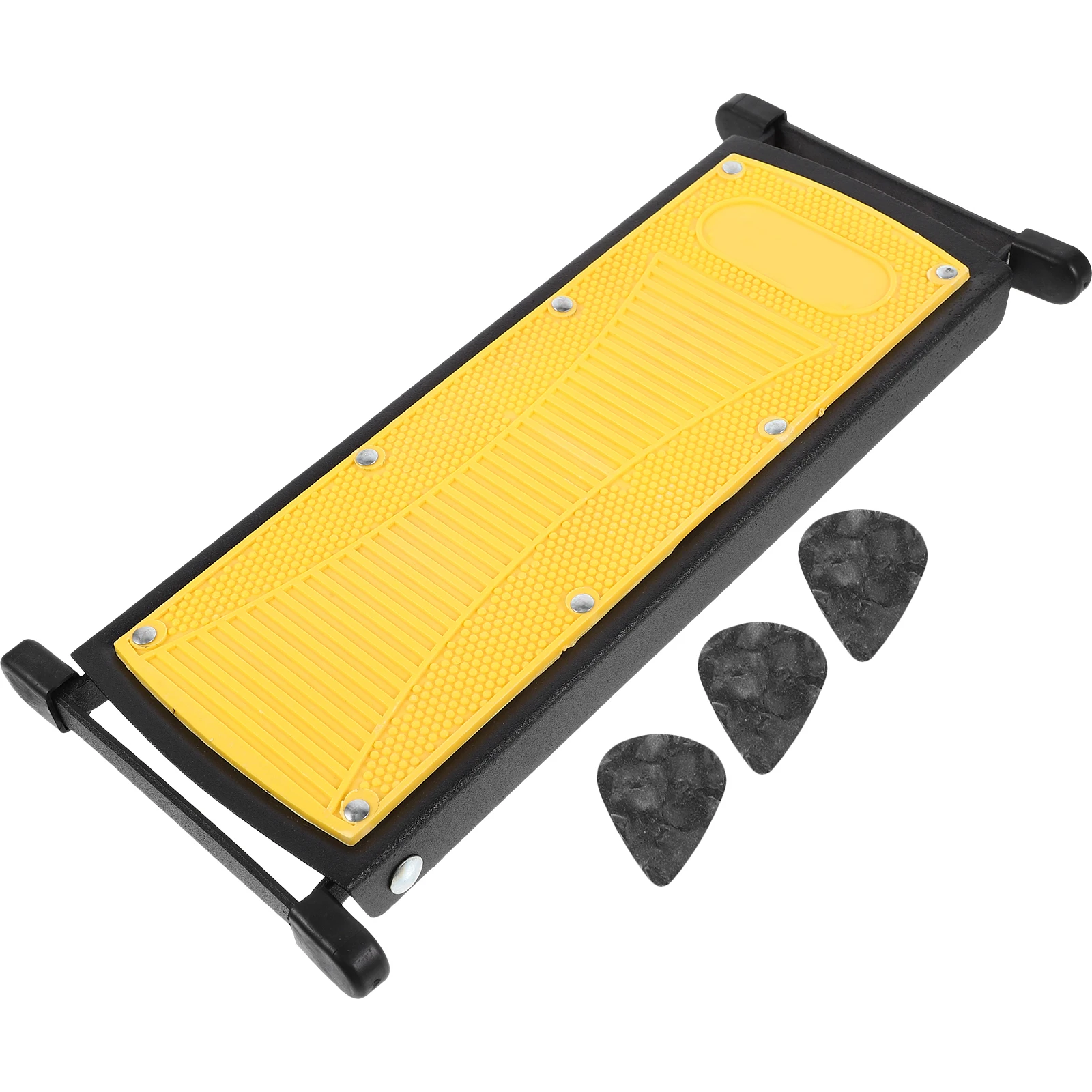 

Guitars Pedal Classical Foot Rest Practice Stool Musical Instrument Yellow Footstool