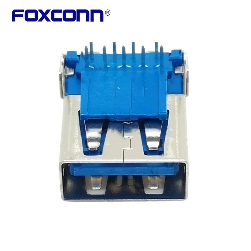 Foxconn UEA1112C-4ER4-4H Flat Blue Single Layer USB3.0 A-type Mother socket