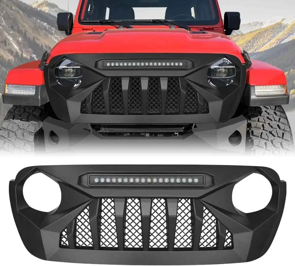 2018 2019 2020 2021 New Style 4x4 offroad accessories front bumper grill for JEEP WRANGLER JL JT