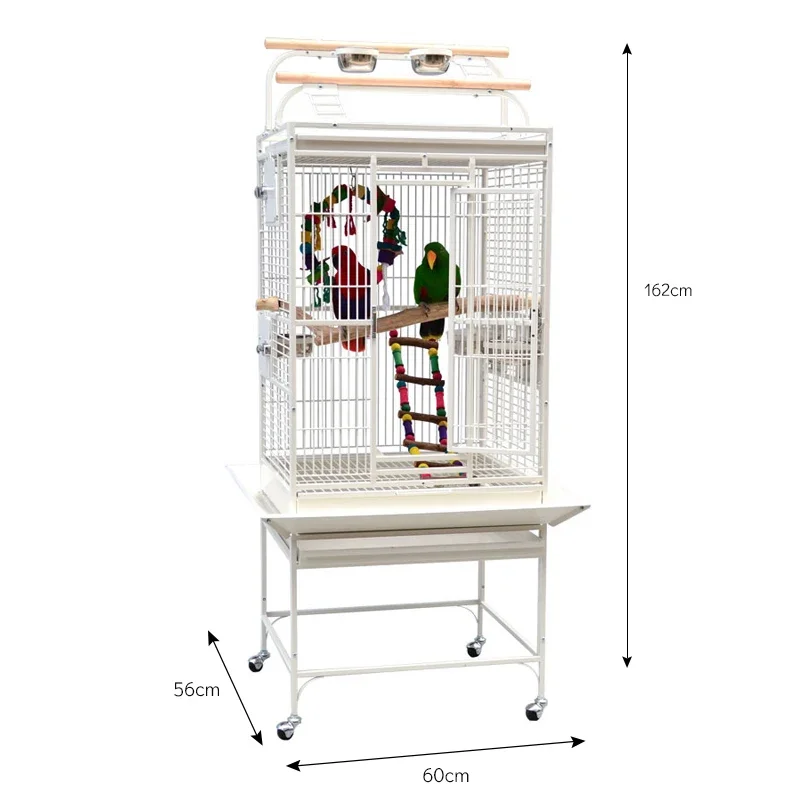 High Quality Large Bird Cage Perroquet Strong Metal Pet Birds Parrot Playing Top Breeding Cage For Sale Birds