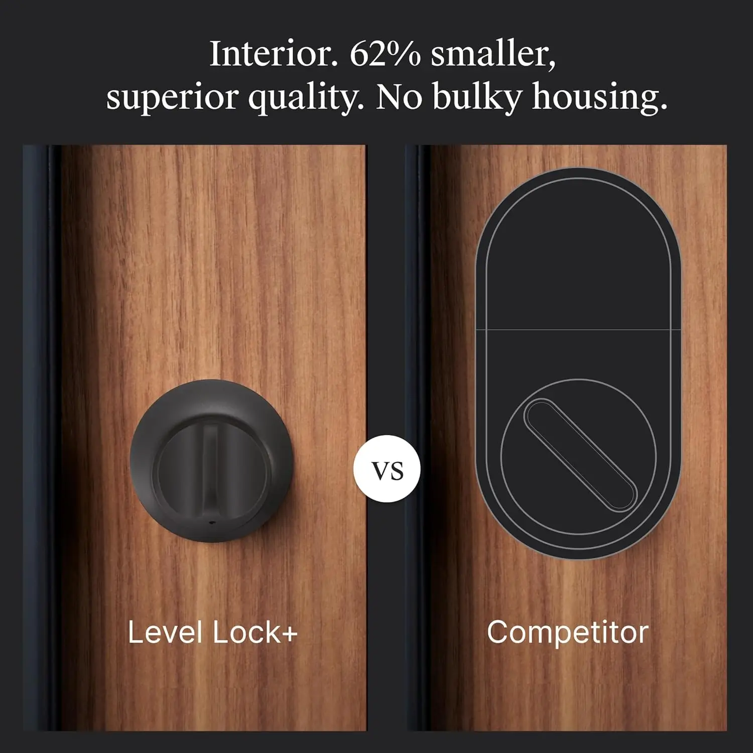 قفل المستوى + قفل ذكي WiFi Deadbolt - أصغر قفل ذكي في العالم بالإضافة إلى مفتاح Apple Home - قفل/فتح في أي مكان - تطبيق المستوى لـ iO