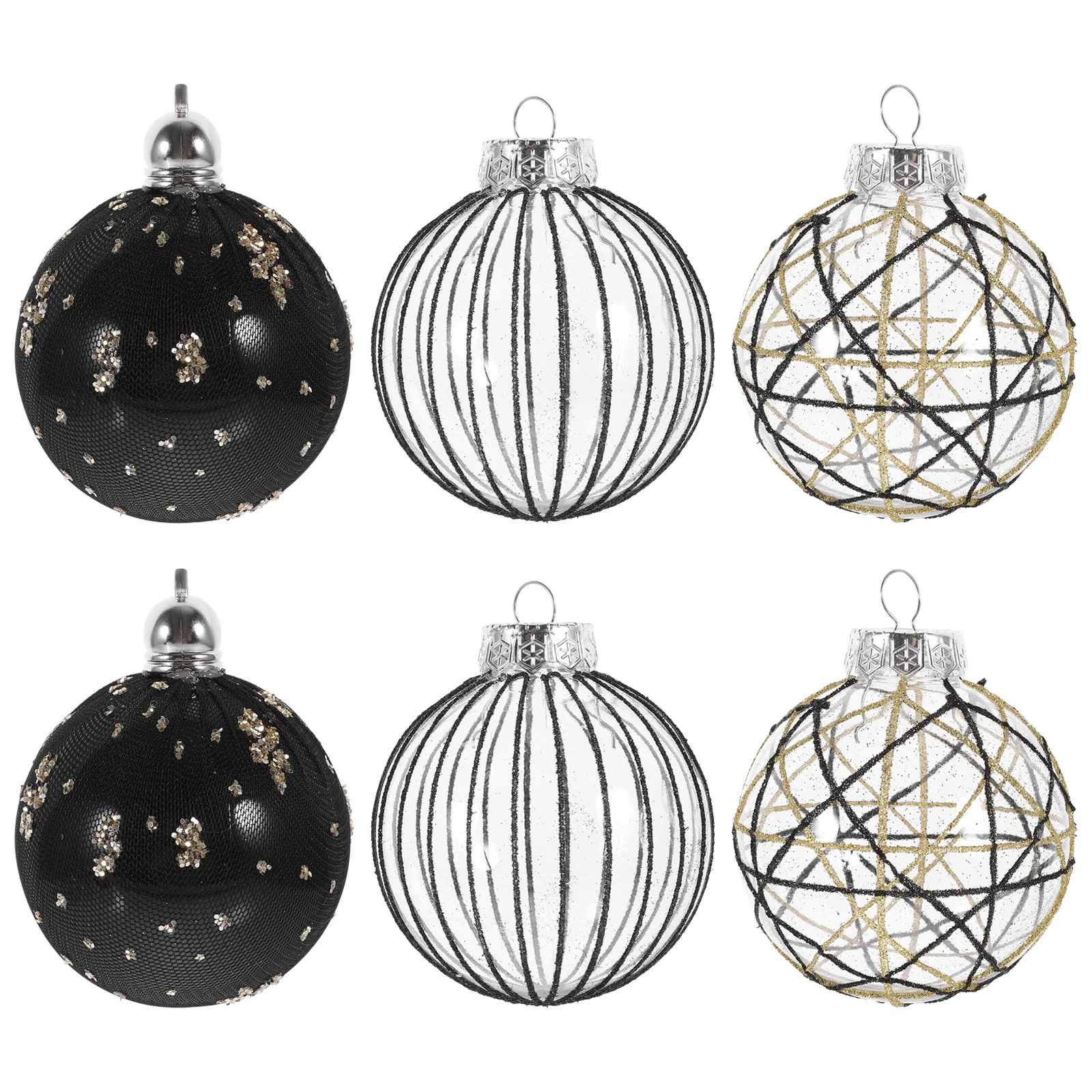 

6Pcs Xmas Ball Pendants Christmas Tree Hanging Decorative Ornaments Party Christmas Tree Ornaments Xmas Hanging Adornment