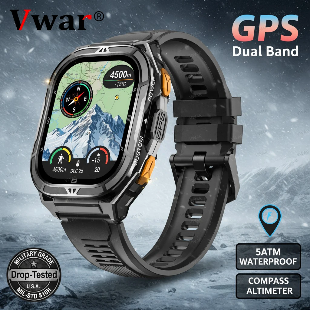 

2025 Новые GPS Смарт-часы AMOLED-экран 10 АТМ Водонепроницаемые Фитнес-отслеживание Сердечный ритм BT Вызов Профессиональные спортивные умные часы