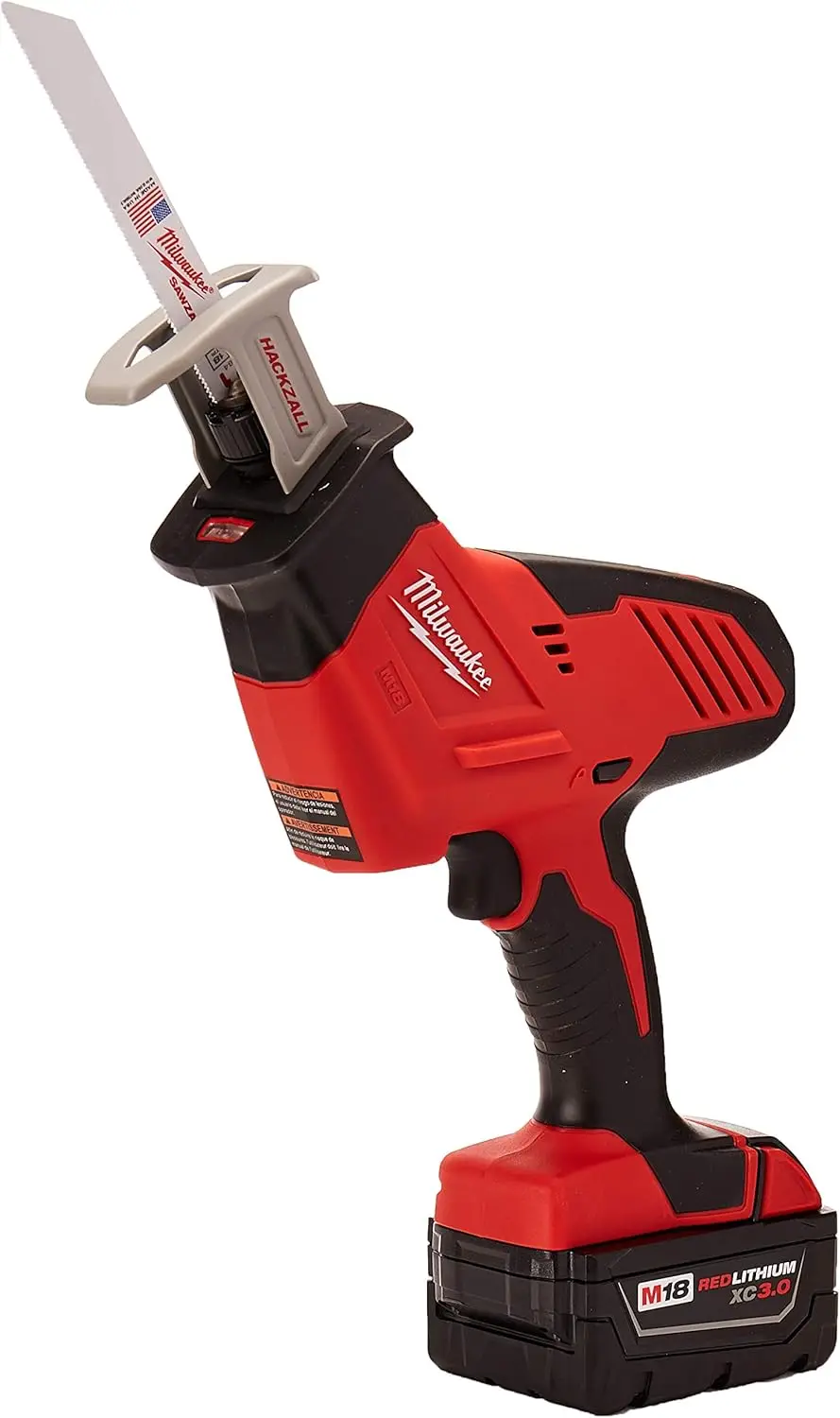 Milwaukee 2625-21 M18 18V Hackzall Cordless One-Handed Reciprocating Saw Kit