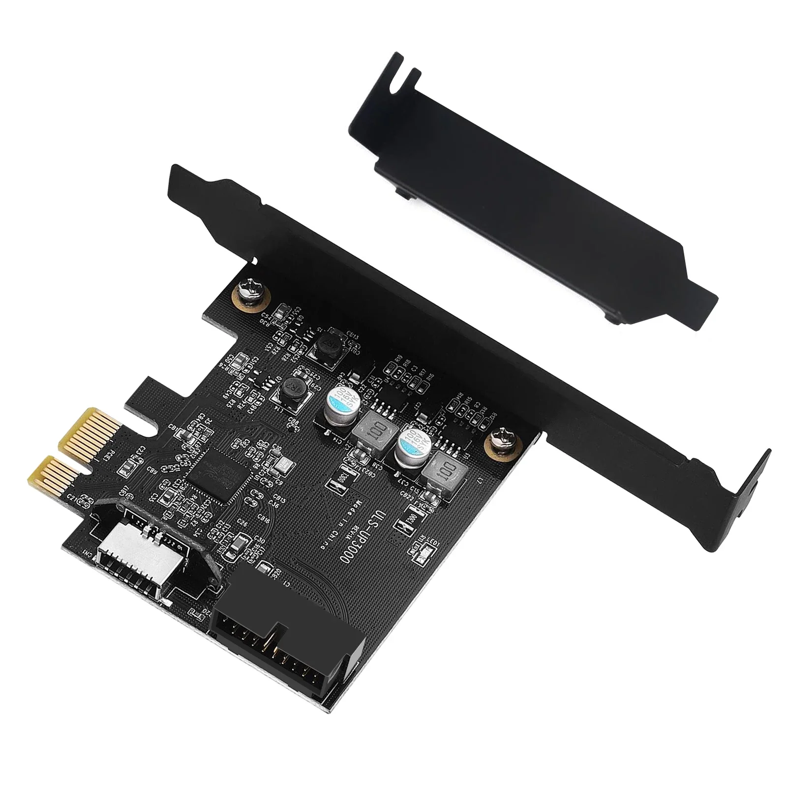 

19 Pin Header + Type-E 5Gbps PCI Express Card USB3.0 Front Panel Adapter for Windows/Mac OS/Linux Desktop PC