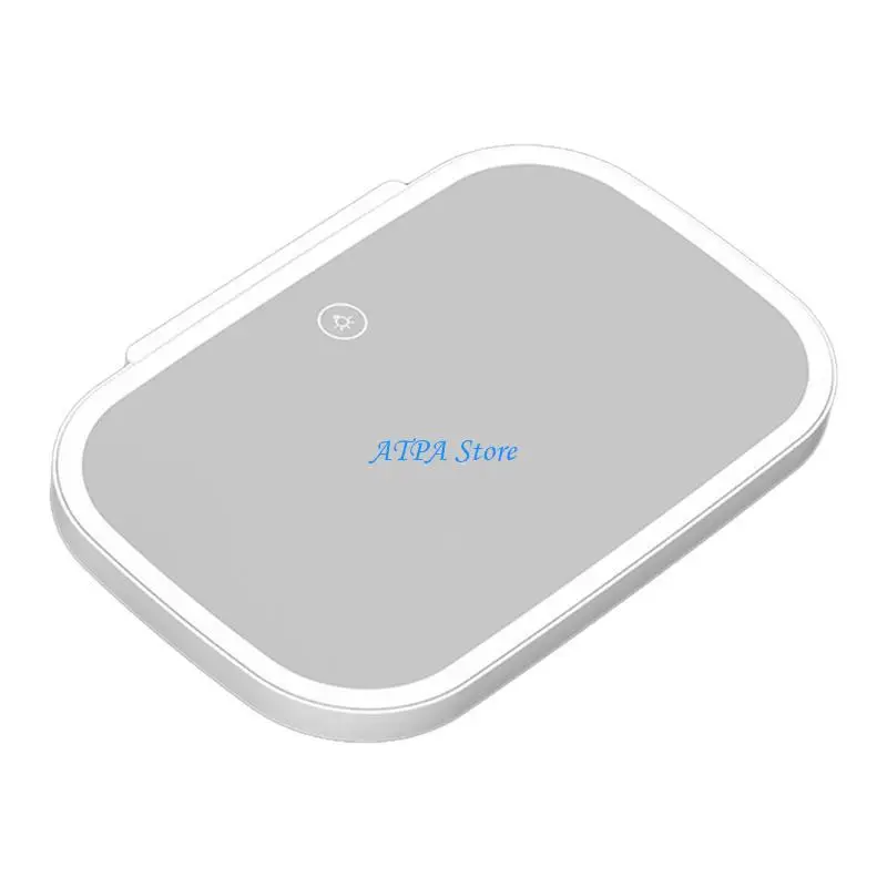 

U13C Car Vanity Glass with 700mha Rechargable Battery, Travel Glass, Car Touching Control LEDs Vanity Glass Make Up Glass