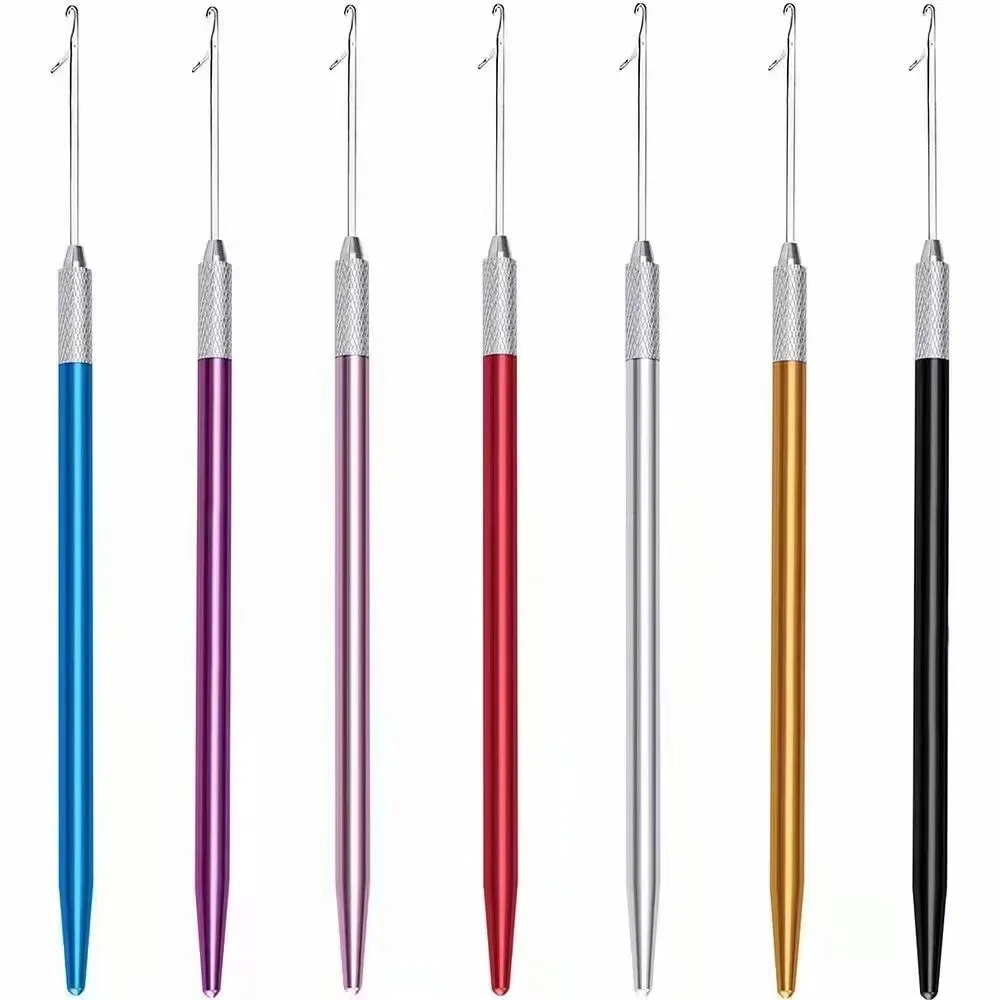 

DIY Easy To Use Hooks Needle Braid Craft Durable Hair Weave Needle Metal Hook Needles Dreadlock Crochet Wig Crochet Needles
