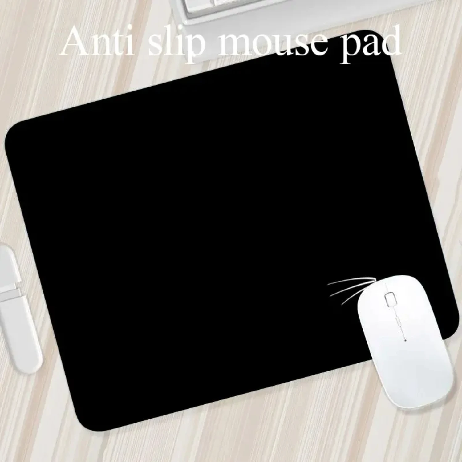 Mouse Pad Gaming Esports Mouse Pad  Desktop And Laptop Computer Simple And Pure Black Office Rubber Small Anti Slip Pad