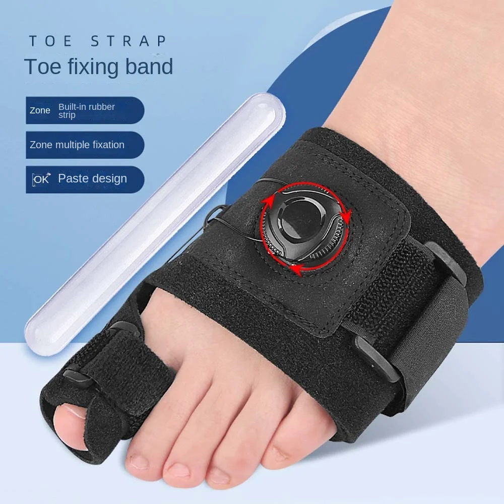 

Foot Valgus Corrector Toe Splitter Thumb Eversion Correction Toe Brace Splint Toe Valgus Adjuster Nylon Black