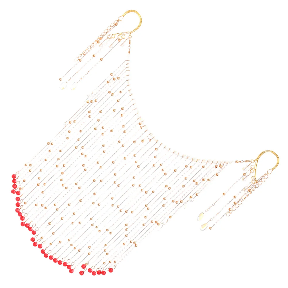 

1Pcs Mesh Headdress Golden Purple Retro Fashion Headwear for Lady Party Festival Han Clothing Headdress Tassel Ornaments