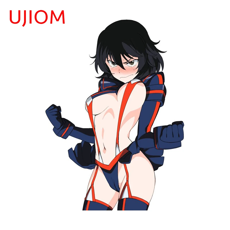 UJIOM Sexy Knight Ryuko Matoi Wall Sticker Enchanting Eye Catching Big Breasts Waterproof Decal Trendy DIY Decor Accessories