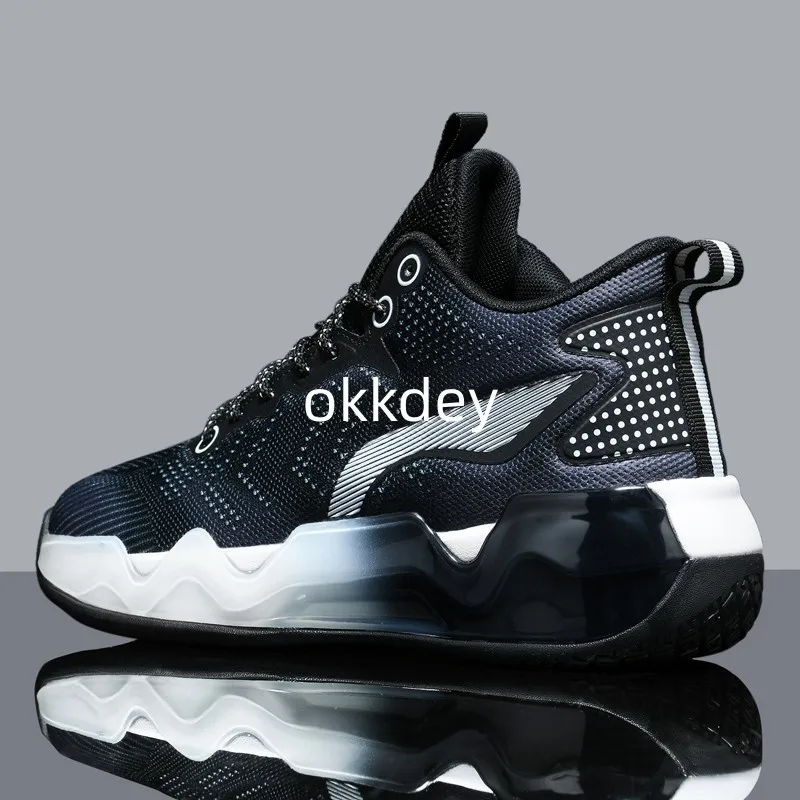 2023 nowa wiosna oryginalne męskie buty do koszykówki mężczyźni męskie buty do biegania okrągłe Toe platformy na zewnątrz oddychające sneakersy