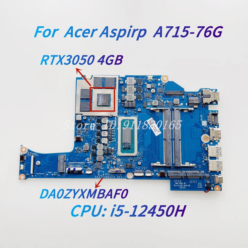 For Acer Aspire A715-76 A715-76G ZYX Laptop Motherboard