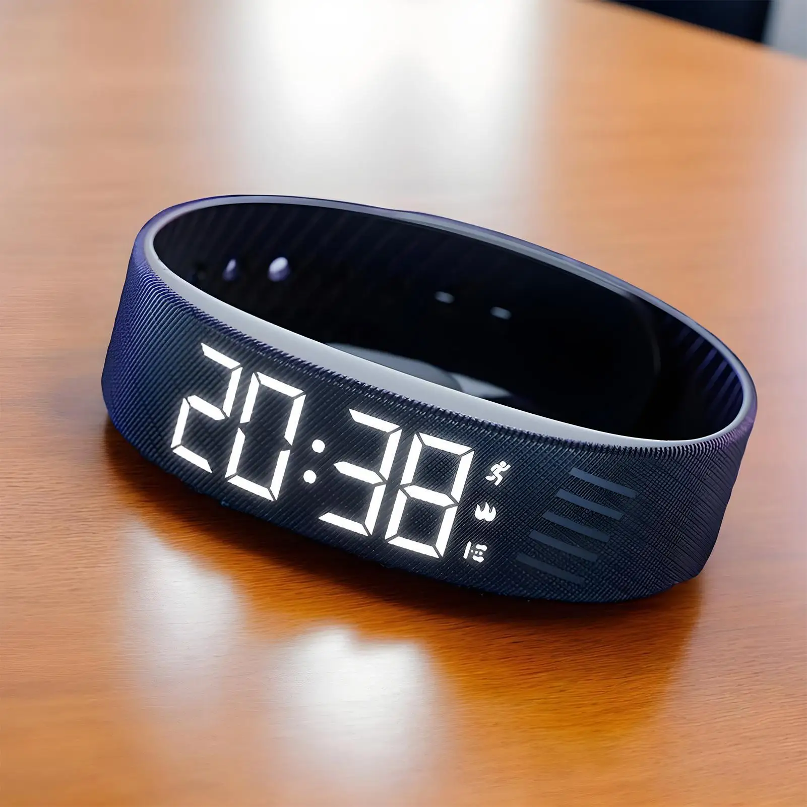 アラーム付き腕時計振動アラームリストバンドスマートウォッチサイレント調整可能なスマートウォッチリストバンド時計旅行学校スポーツ用