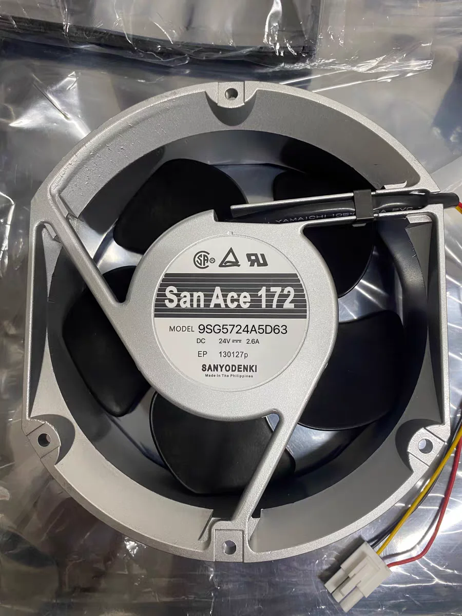 

1 шт. * НОВЫЙ ОРИГИНАЛЬНЫЙ 9SG5724A5D63 24 В 2,6 А 17251 172*172*51 мм Радиатор охлаждающего вентилятора