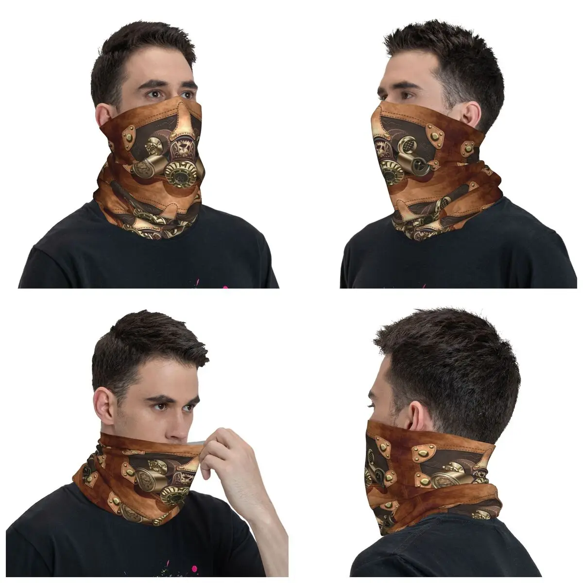 Steampunk Helmet Winter Headband Neck Warmer Men Women Hiking Camping Tube Scarf Pilot Air Fighter Face Bandana Gaiter