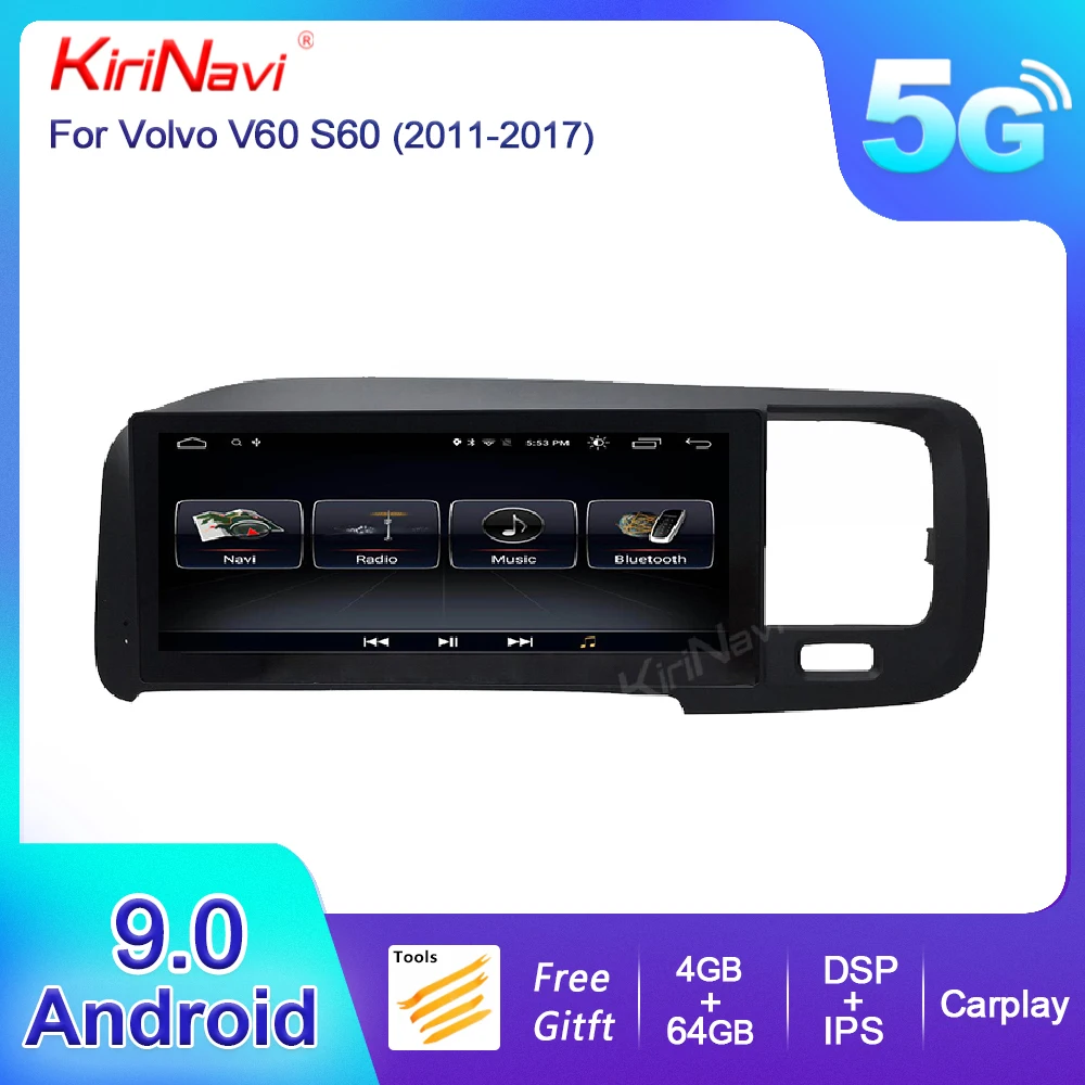 

KiriNavi 8.8" Touch Screen Android 12 Car Radio Automotivo For Volvo V60 S60 Car Dvd Player Atuo GPS Navigation 4G BT 2011-2017