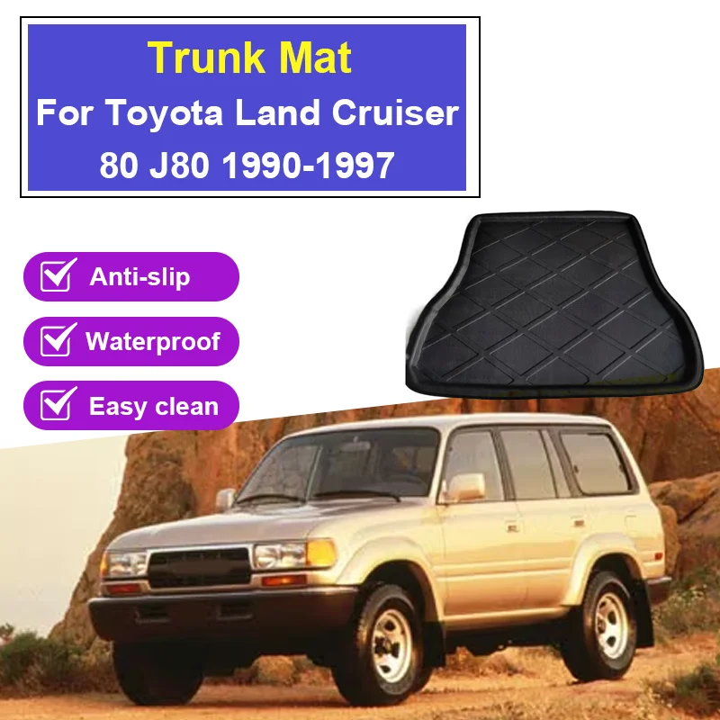 

Car Rear Trunk Mat EVA For Toyota Land Cruiser 80 J80 FJ80 LC80 Lexus LX 450 1990-1997 Cargo Trunk Boot Tray Floor Rug Parts