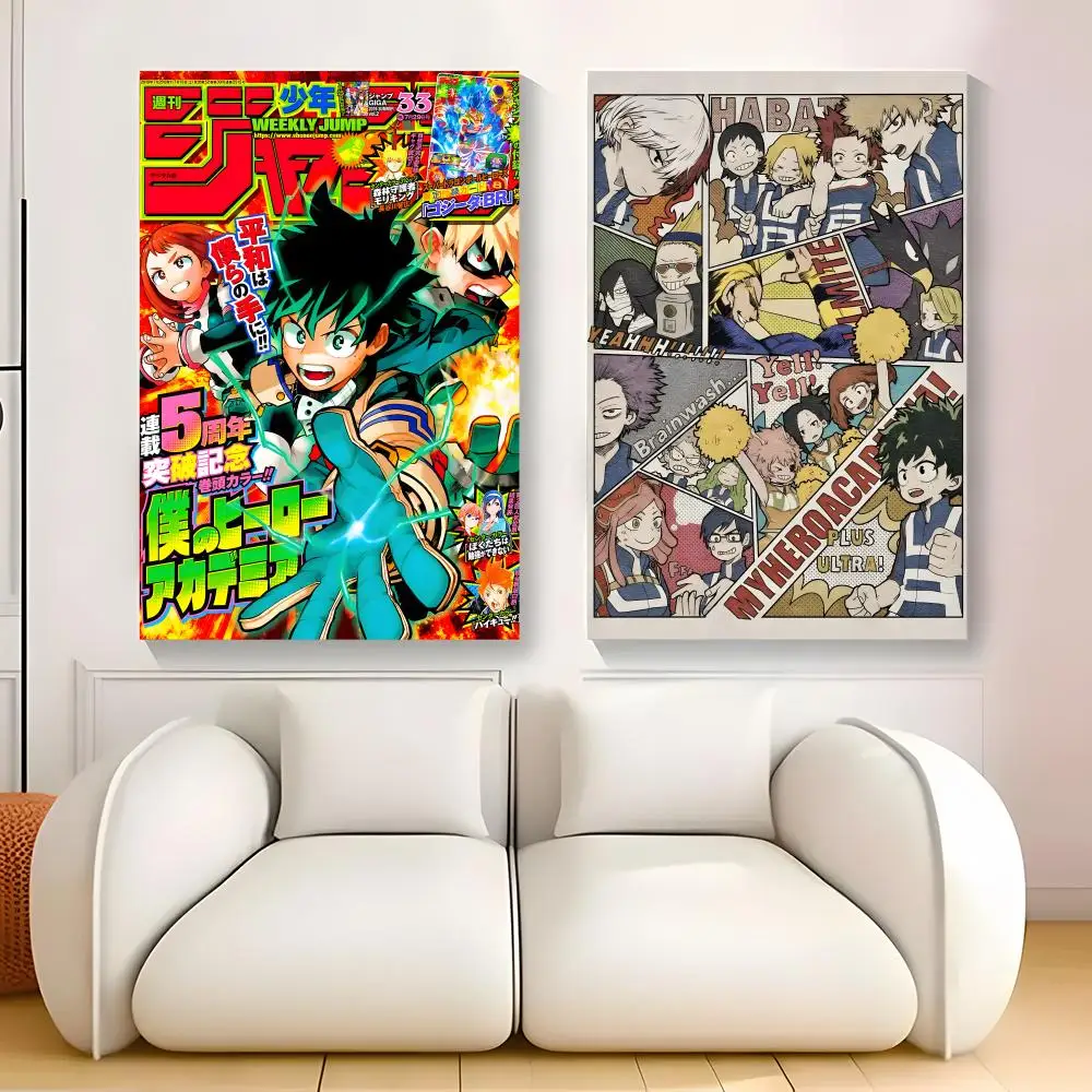 My Hero Academia HD Painting Calligraphy Exhibition poster photo oil painting canvas synthetic fiber for living dining room