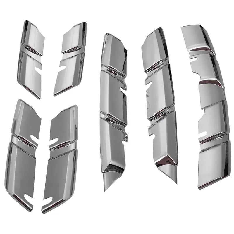 Car Front Grille Cover Trim Molding Chrome Abs Protector Sticker for Renault Kadjar 2015 2016 2017