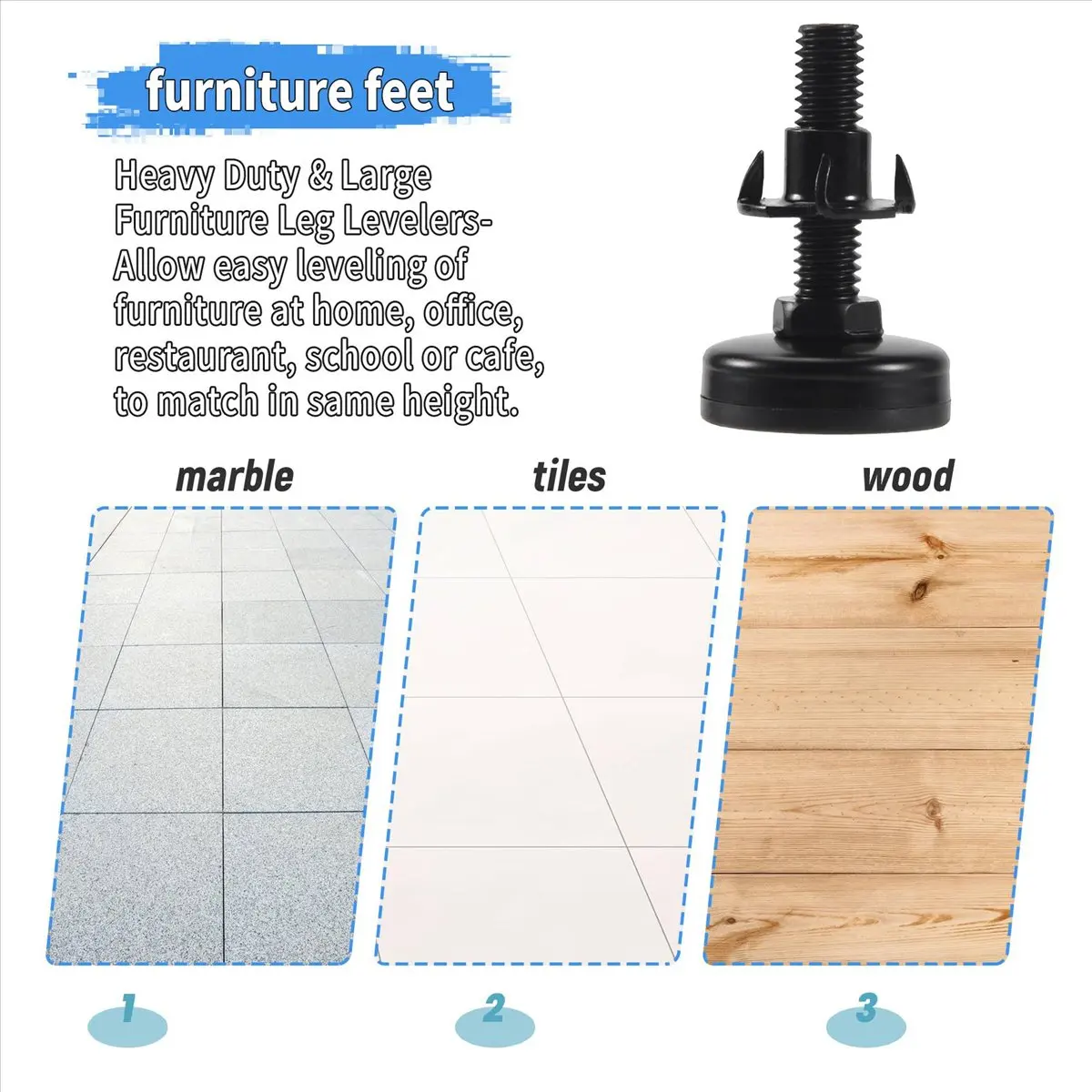 

*WSFS 4 шт. выравниватели для мебели, сверхмощные выравнивающие ножки для мебели, регулируемые выравниватели для ножек для шкафов, столов, стульев, подъемников