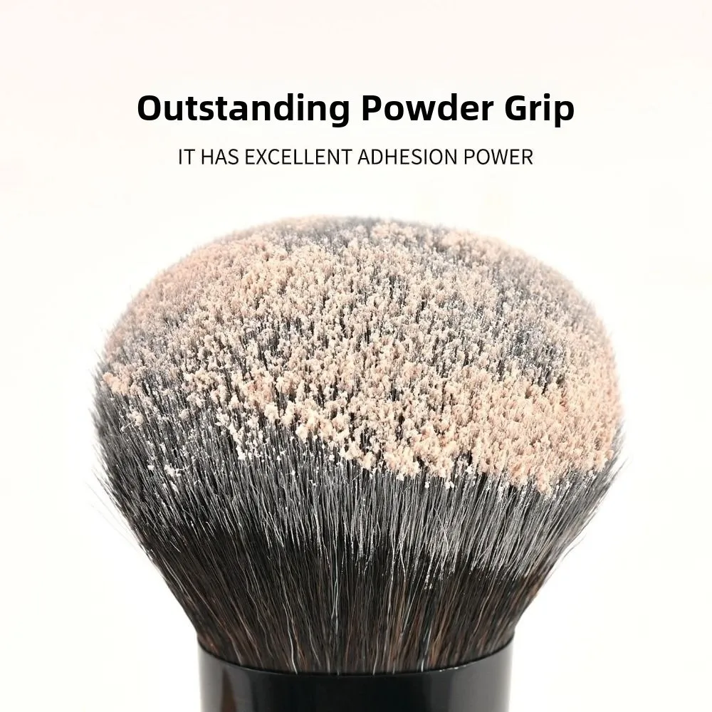 Portable Foundation Makeup Brush with High-density Synthetic Fibers Slanted Face Brush Soft Professional Makeup Application
