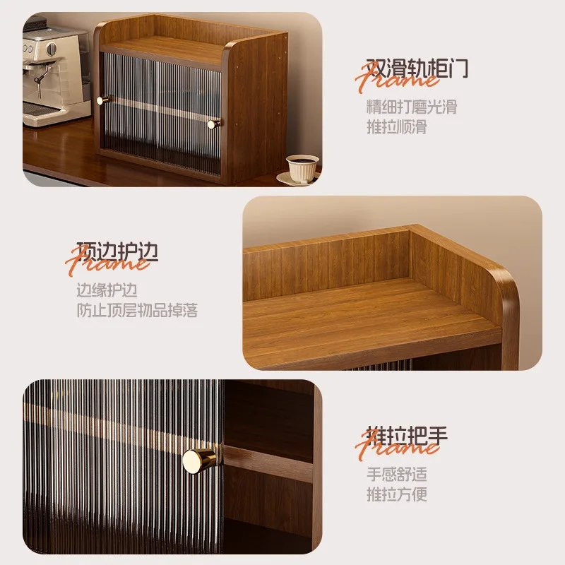 Solid wood cup holder, cup storage rack, desktop tea cup set, coffee cup, water cup, dining table