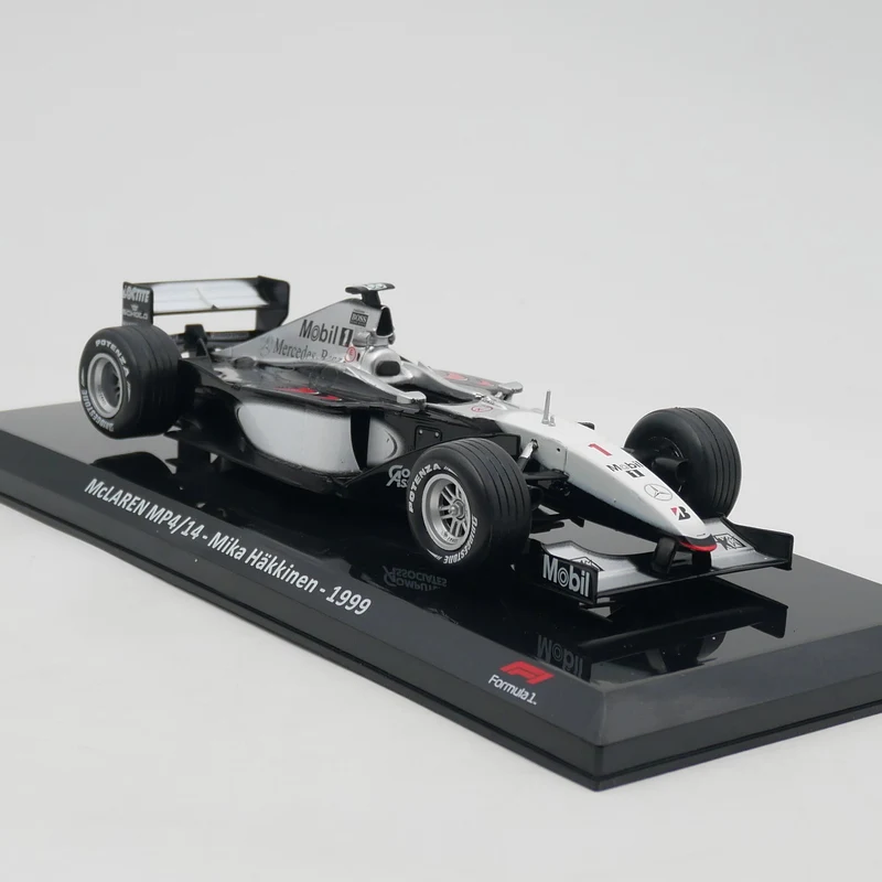 Ixo 1:24 Scale Diecast Alloy McLAREN MP4/14 Mika Hakkinen 1999 Racing Toy Car Model Classics Adult Gifts Souvenir Static Display