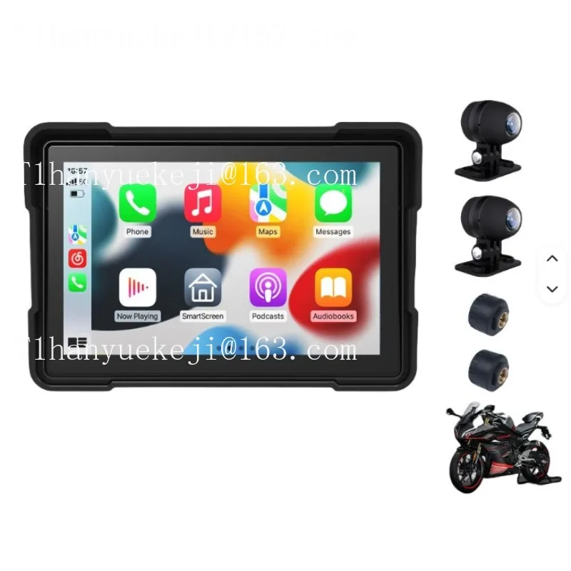 7 inch Motorcycle DVR Navigation Global Positioning System Wireless Android Automatic Aerial Display Portable IPX8
