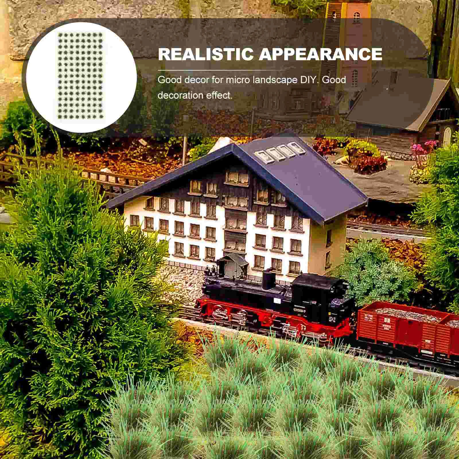 Miniature Grass Fake Decor Battle Systems Models Train Accessories Static Scale Track Miniatures Artificial