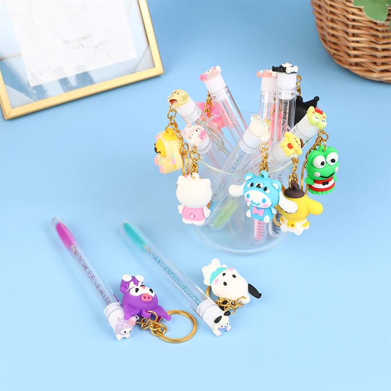 Sanrio Reusable Eyebrow Brush Tube Disposable Eyelash Brush Eyebrow Brush Replaceable Dust-Proof Sparkling Makeup Brush