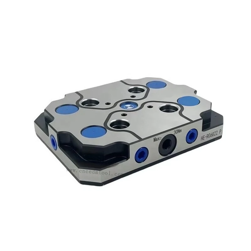 

Precision Lang Type Spacing 52 mm Steel zero Point Quick Change Adapter Pallet for Self Centering Vise R06822.P