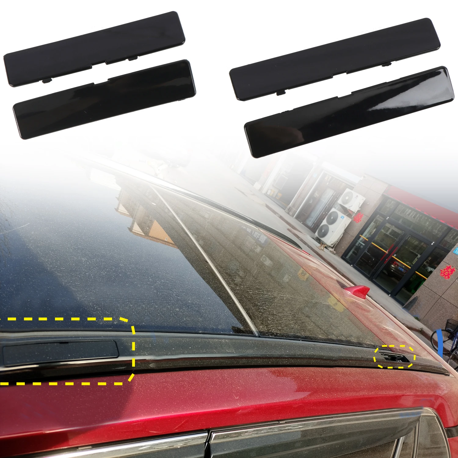 

for Toyota RAV4 XA50 2019-2024 ABS Roof Rails Racks Cap Cover Shell Roof Side Garnish Lid Car Accessories 4PCS