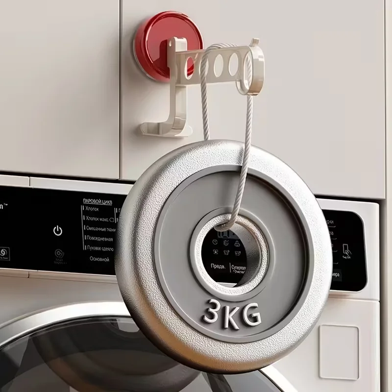 2-Pack Gantungan Pakaian Berwarna dengan Suction Cup, Rak Cucian Portabel 5 Lubang untuk Perjalanan, Hotel, dan Pengeringan di Rumah