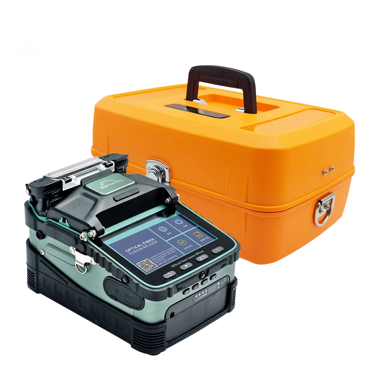 AI-6A Signalfire Automatic FTTH Fiber Optic Splicing Machine 3 in 1 Fiber Holder 6 Motors Optical Fiber Fusion Splicer