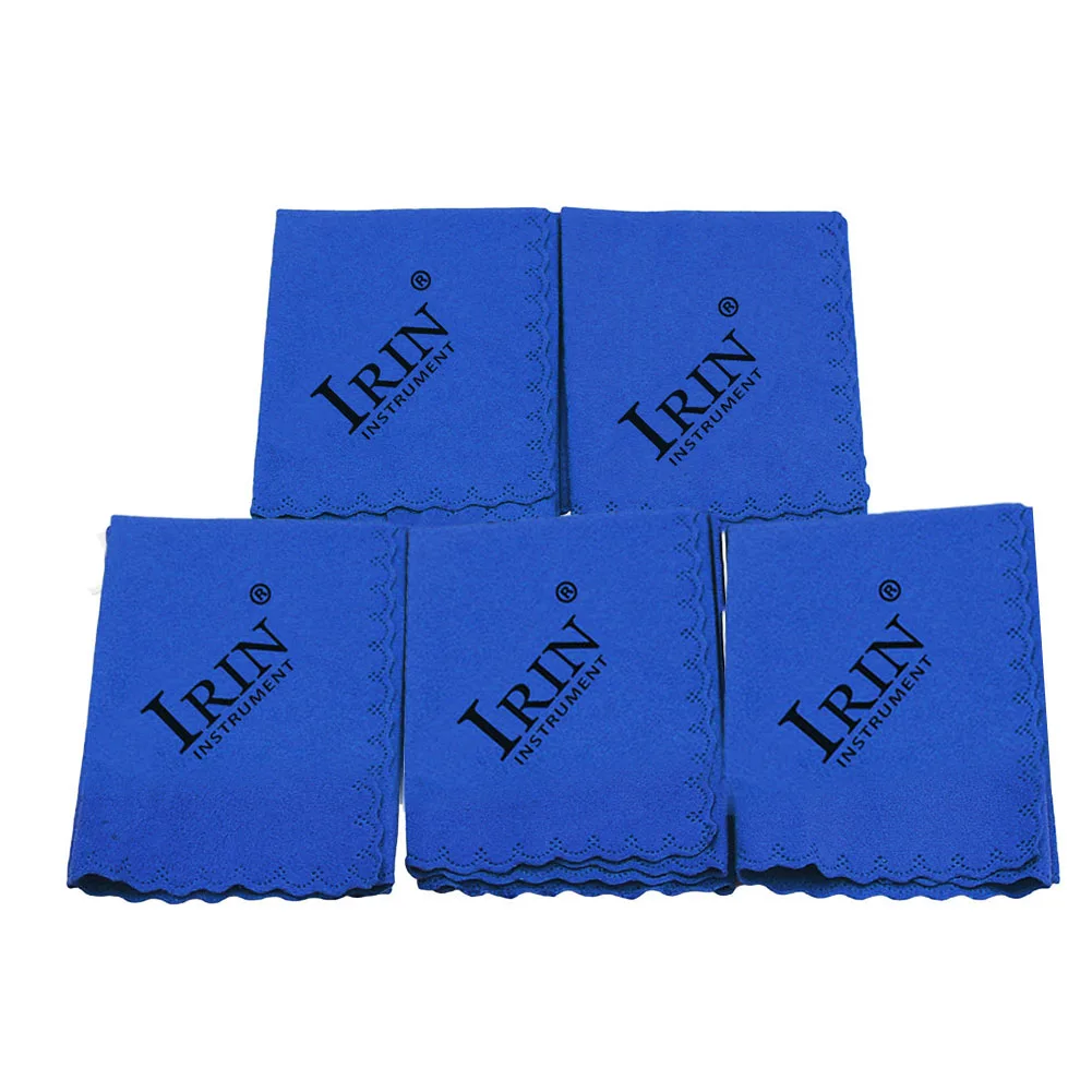 5pcs Kain Poles Mikrofiber Lembut untuk Gitar, Biola, dan Saksofon - Alat Pembersih Esensial untuk Musisi dan Perawatan Instrumen