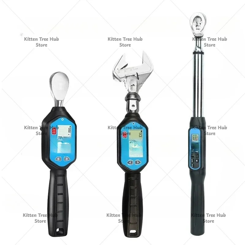 High Precision Preset Torque Wrench Digital Readout with Movable Head for Mechanical Repair Work